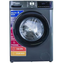 Super General 10 Kg Front Load Washing Machine, LED Display, 15 Wash Programs, 1400 RPM, Child Lock, One-Touch Wash, SGW10450HDS