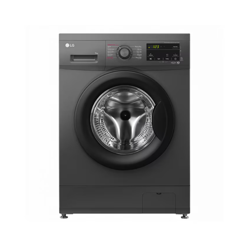 LG 9Kg Front Load Washing Machine, Black, F4J3VYG6J
