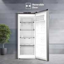 Super General 160 Liters Gross Upright Freezer Inverter, No Frost, Ice Twist Maker, Reversible Door, SGUF201NFDCI