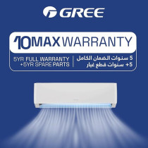 Gree 2.0 Ton Split Air Conditioner With Piston Compressor Lomo-P25C3 R410A 3D Air Flow Turbo Mode, I-Feel Function, Gold Fin