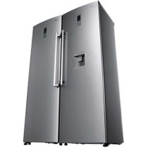 LG 708 Liter Fridge And Freezer No Frost Twins Cooling System With Water Dispenser Inverter Compressor Platinum Colour Silver Model - GCB414ELFM/GC-F411ELDM