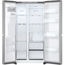 LG Side By Side Refrigerator, 625 Liter Capacity, Platinum Silver