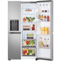 LG Side By Side Refrigerator, 625 Liter Capacity, Platinum Silver