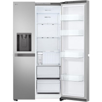 LG Side By Side Refrigerator, 625 Liter Capacity, Platinum Silver