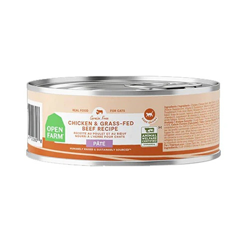 Open Farm 150G Chicken And Grass Fed Beef Pate Wet Cat Food