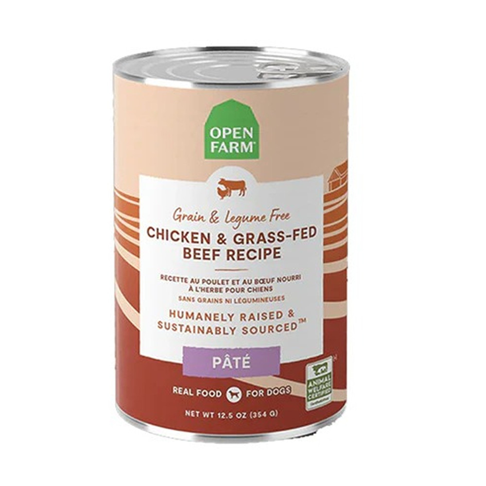 Open Farm 354G Chicken And Grass Fed Beef Pate Wet Dog Food