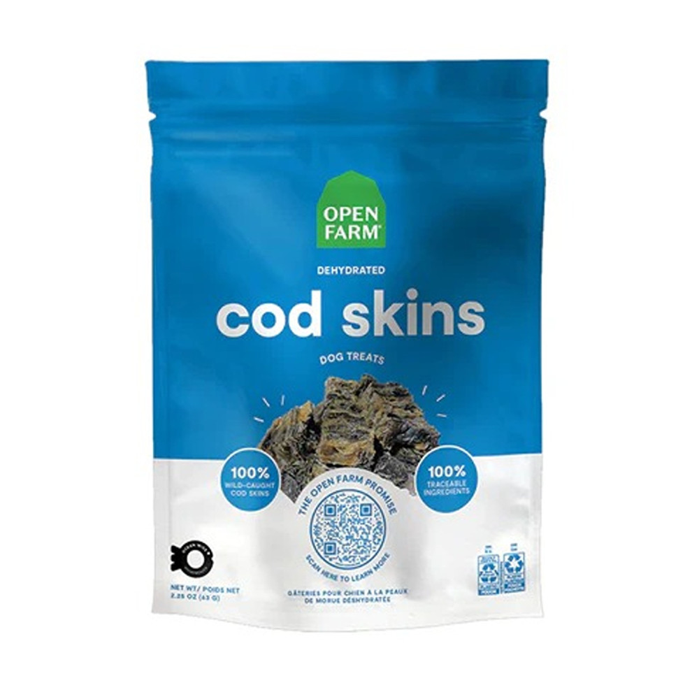 Open Farm 63G Dehydrated Cod Skin Dog Treat