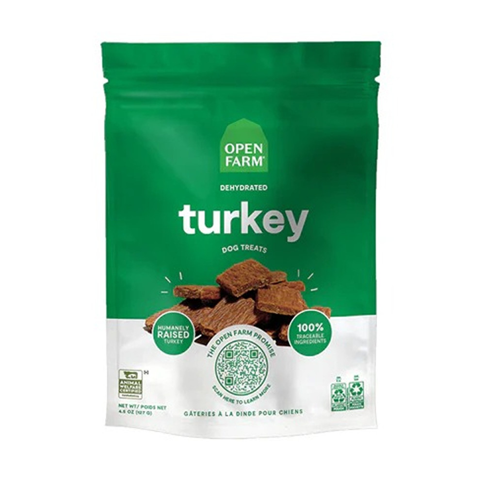 Open Farm 127G Dehydrated Turkey Dog Treat