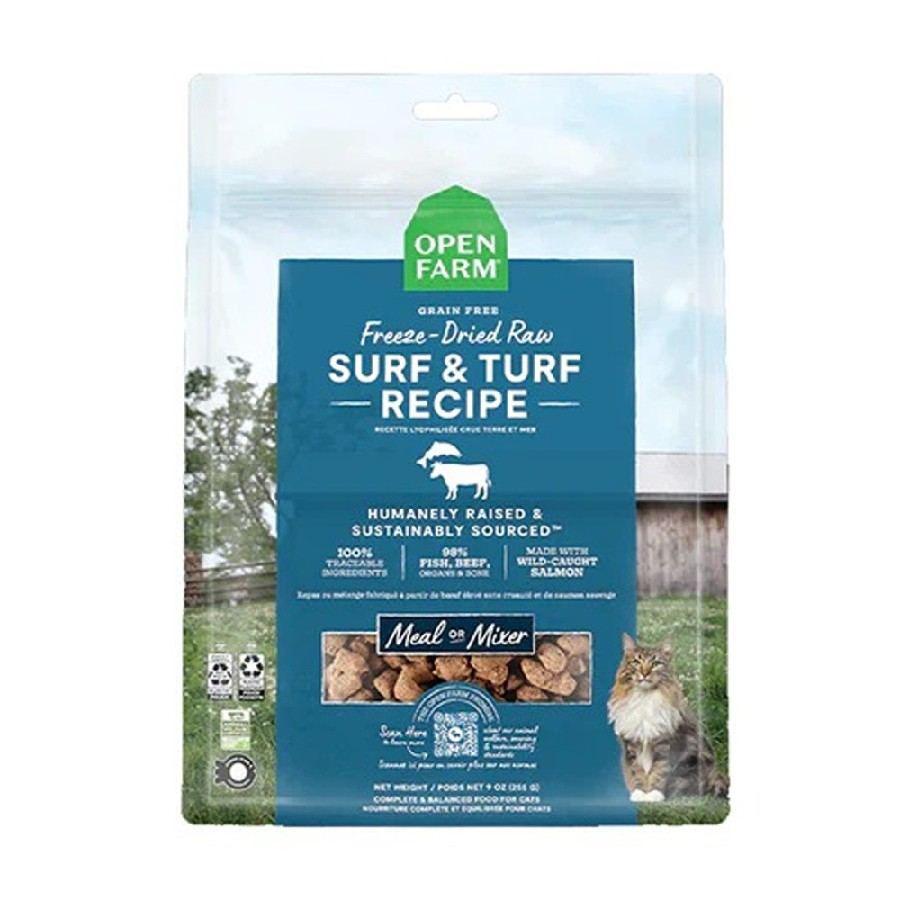 Open Farm 99G Freeze Dried Raw Surf And Turf Morsels Dry Cat Food