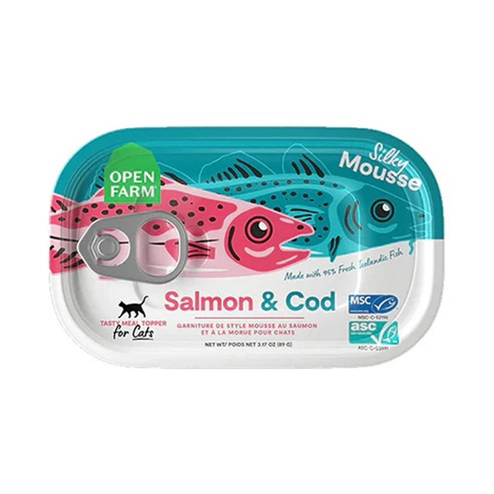 Open Farm 89G Salmon And Cod Meal Topper For Cats