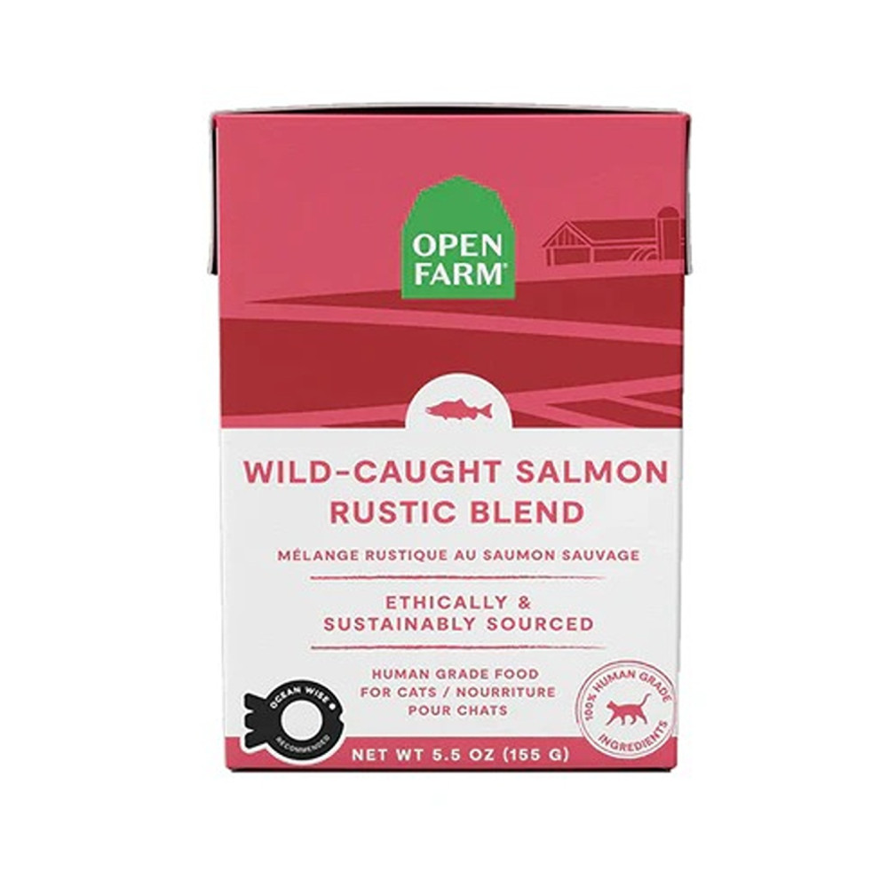 Open Farm 155G Wild Caught Salmon Rustic Blend Wet Cat Food