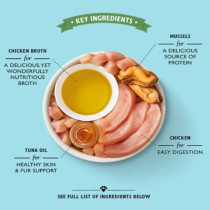 Lily'S Kitchen 24 X 70G Shredded Fillets Chicken And Mussels In Broth Wet Cat Food