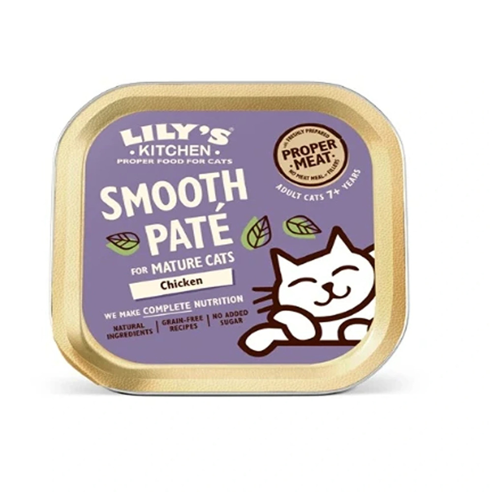 Lily'S Kitchen 19 X 85G Chicken Pate For Mature Cats Wet Food