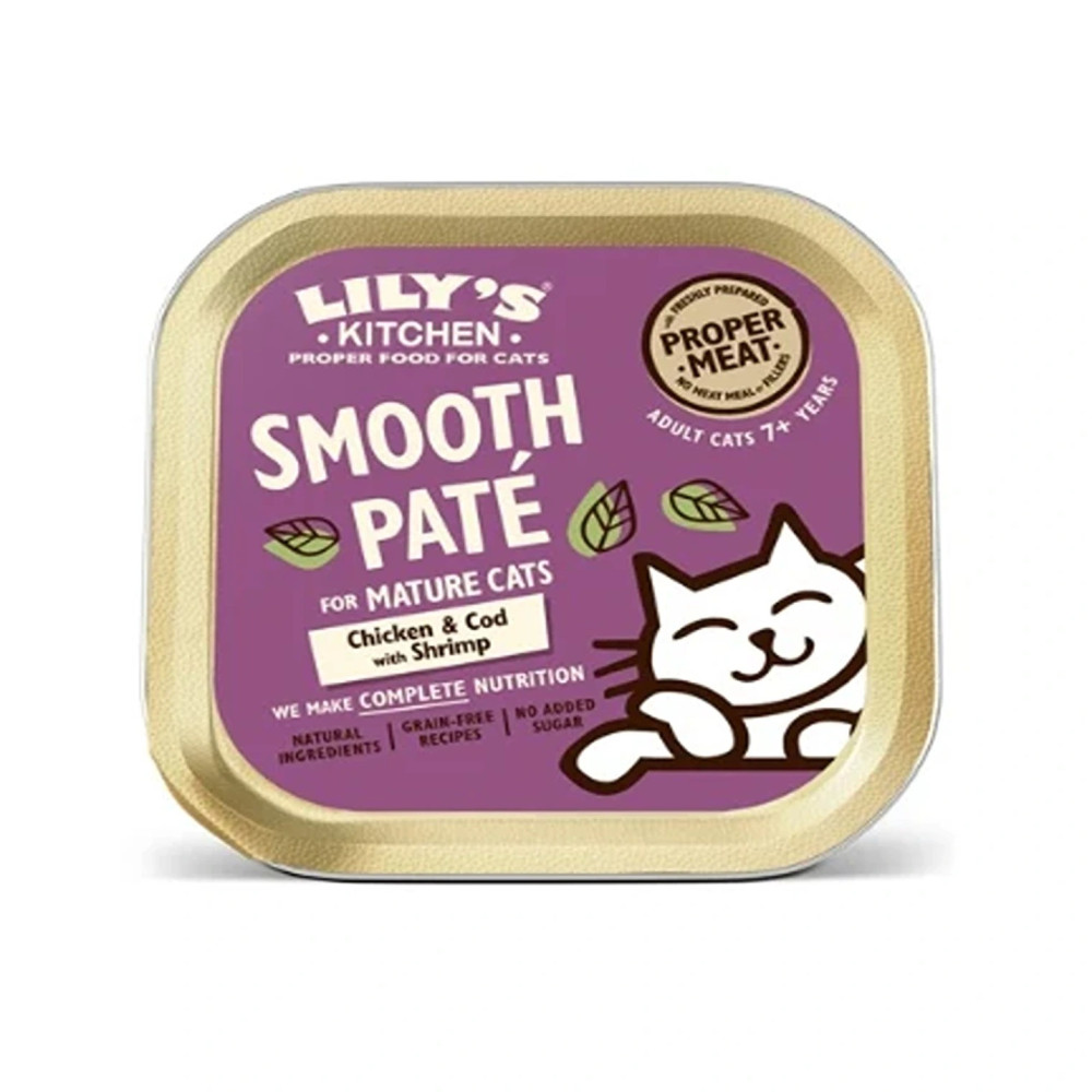 Lily'S Kitchen 85G Chicken Cod And Shrimps Pate Mature Cat Wet Food