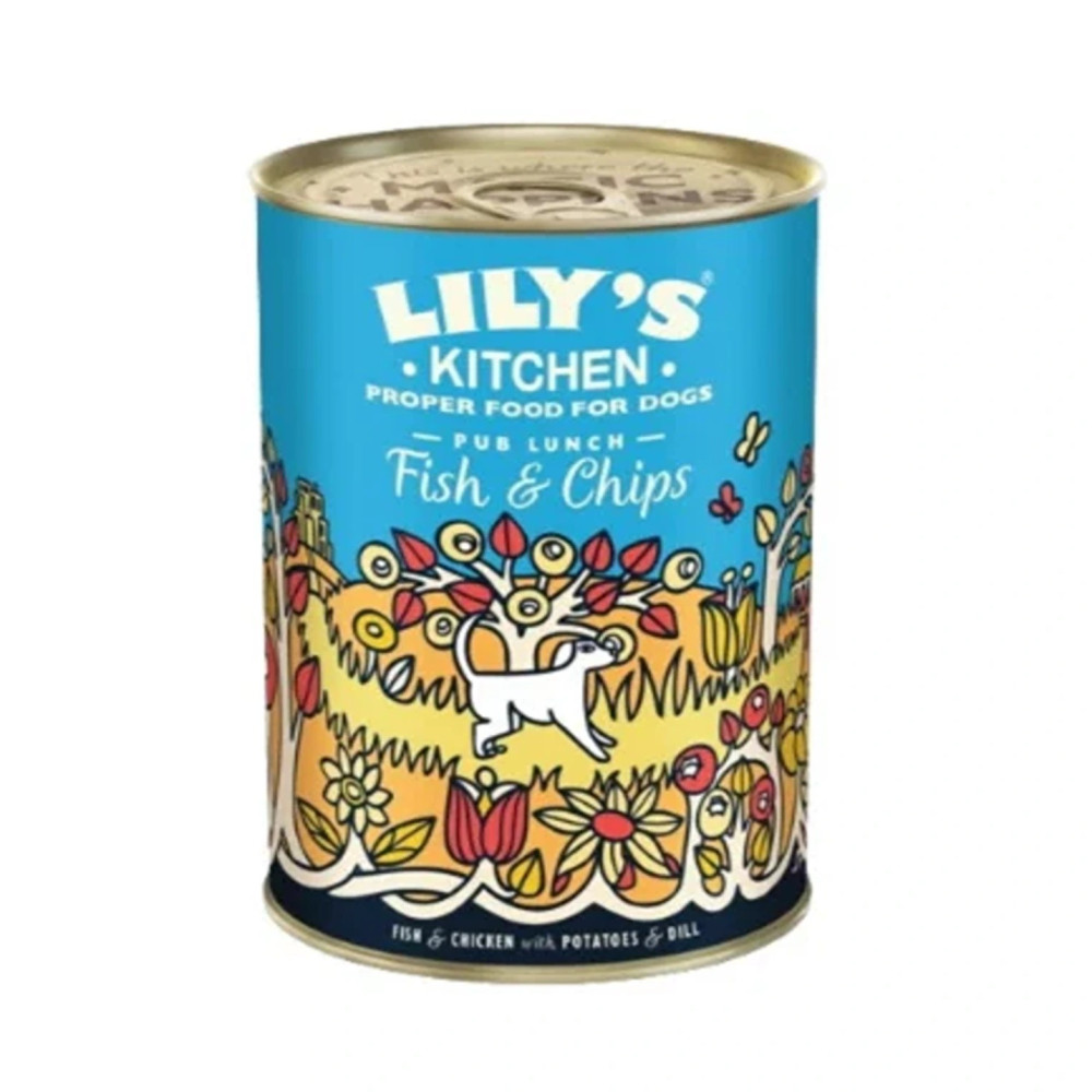 Lily'S Kitchen 400G Fish And Chips Wet Dog Food