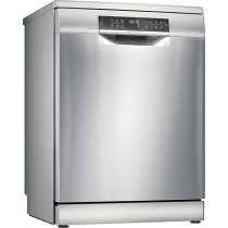 Bosch Series 6 Free-Standing Dishwasher, 13 Place Settings, Remote Start, HygienePlus 60 Cm, Brushed Steel Anti-Fingerprint, SMS6EMI65M