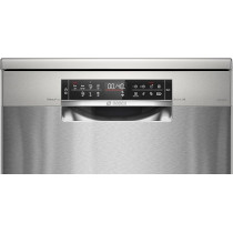 Bosch Series 6 Free-Standing Dishwasher, 13 Place Settings, Remote Start, HygienePlus 60 Cm, Brushed Steel Anti-Fingerprint, SMS6EMI65M