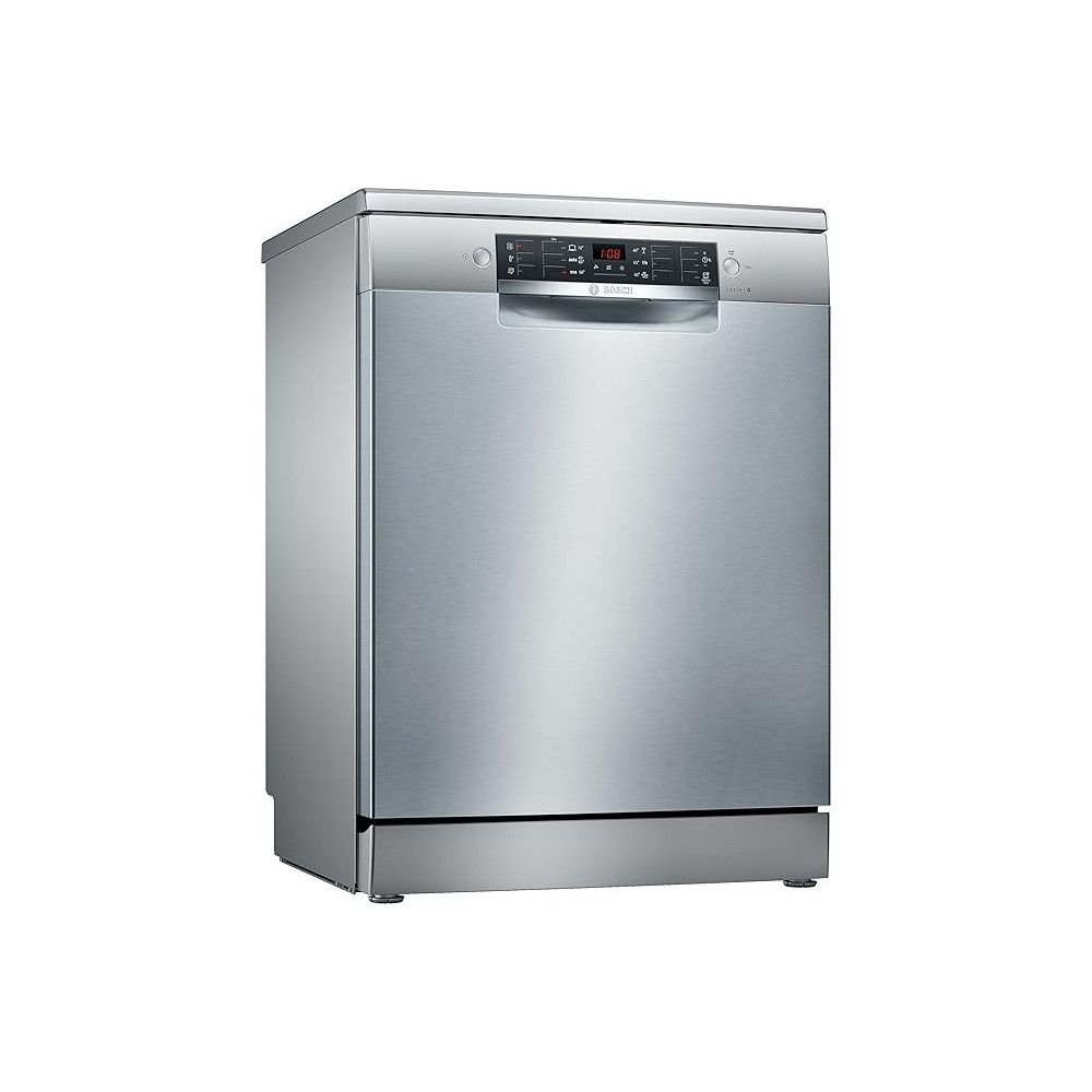 Bosch Series 4 Free-Standing Dishwasher, 60 Cm, Brushed Steel Anti-Fingerprint SMS46DI00M