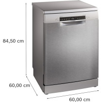 Bosch Series 4, Free-Standing Dishwasher 60 Cm, 14 Place Settings, Home Connect Remote Monitoring And Control, SMS4ECI26M
