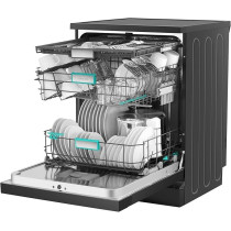 Hisense Dishwasher 16 Sets WIFI Inverter, Smart Dry, Corner Boost, Water Jet Zone, Three Level Wash, Wi-Fi, Power Off Memory, Start Delay, Inverter, Child Lock, Inverter Technology, HS673C90BME