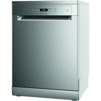 Ariston Dishwasher Freestanding, 14 Place Setting, 9 Programs, Inverter Motor With Turbo Washing And Static Dry Functions, 3D Zone Wash, Third Rack, Silent Dishwasher, Inox, LFC3C33WFXUK