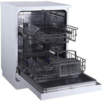 Sharp 12 Place Settings 6 Programs Free Standing Dishwasher, Silver- QW-MB612-SS