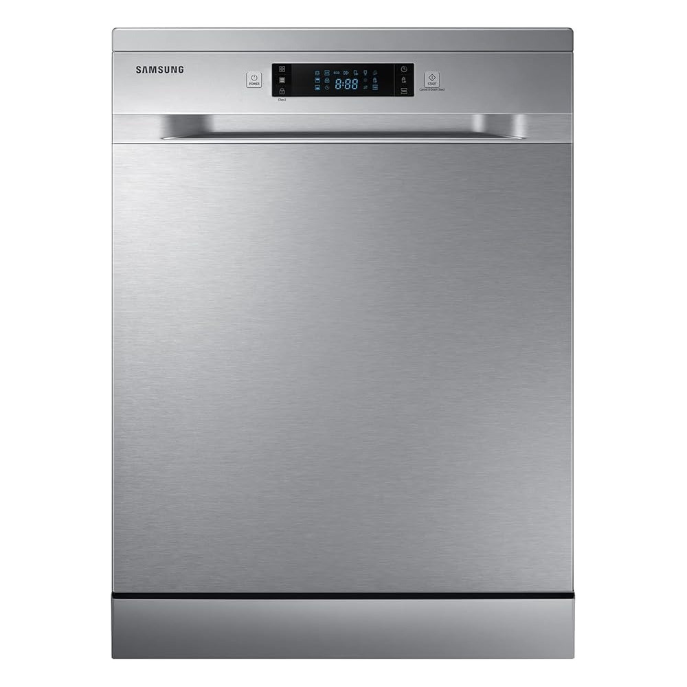 Samsung 7 Programmes 14 Place Settings Free Standing Dishwasher, Silver, DW60M6050FS