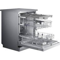 Samsung 7 Programmes 14 Place Settings Free Standing Dishwasher, Silver, DW60M6050FS