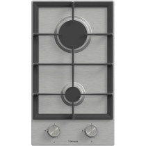 Bompani Built-In Hobs, 2 Gas Euro Type Pool Burners, All Sabaf Burners, Matt Stainless Steel Body, BO263LGT, Silver