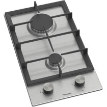 Bompani Built-In Hobs, 2 Gas Euro Type Pool Burners, All Sabaf Burners, Matt Stainless Steel Body, BO263LGT, Silver