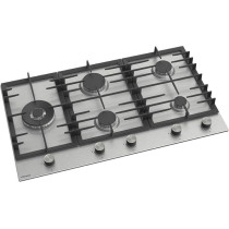 Bompani 90Cm Built-In Hob, 5 Gas Euro Type Pool Burners, Sabaf Burners, Stainless Steel Body, BO293MQT, Silver