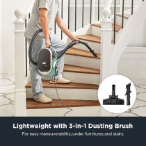 Eureka 2000W Vacuum Cleaner 2.2L Dust Cup Cyclone Filtration Canister Bagless Vacuum Cleaner Washable Fliter For Pet Hair, Carpet, Tile, 220V, Apollo