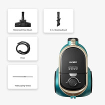 Eureka 2000W Vacuum Cleaner 2.2L Dust Cup Cyclone Filtration Canister Bagless Vacuum Cleaner Washable Fliter For Pet Hair, Carpet, Tile, 220V, Apollo