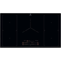 Electrolux 90Cm Built-In Induction Hob With 5 Cooking Zones, Bridge Function, Powerboost, Hob2Hood, Heat Memory And Smooth Easy To Clean Glass Surface, Black, EIV94550