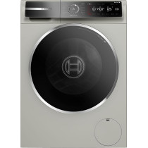 Bosch Series 8 Free-Standing Washing Machine, Front Loader 9 Kg, 1400 RPM, EcoSilence Drive, LED-Display, Programmable, Remote Monitoring And Control Via HomeConnect, Silver Inox, WGB2440XGC