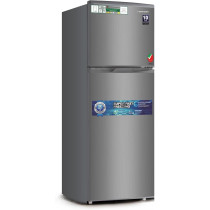 Bompani 138L Gross And 132L Net Capacity Double Door Refrigerator, Manual Defrost, Mechanical Control With Inside Condenser, Energy Efficient, Inox Finish, Compact, R600A Refrigerant, BRF180SDN, Inox