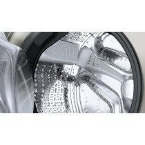 Bosch Series 8 Free-Standing Washing Machine, Front Loader 9 Kg, 1400 RPM, EcoSilence Drive, LED-Display, Programmable, Remote Monitoring And Control Via HomeConnect, Silver Inox, WGB2440XGC