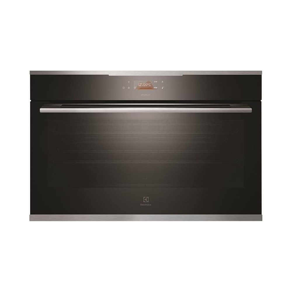 Electrolux Built-In 90 x 60 Cm Multi-Function Electric Oven With Air Fryer Function, Oven Cavity With 4 Baking Levels, Cooking/Defrost/Hot Air Grilling/Slow Cooking/Steam Bake/Turbo Grilling, EVE916SE