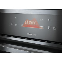 Electrolux Built-In 90 x 60 Cm Multi-Function Electric Oven With Air Fryer Function, Oven Cavity With 4 Baking Levels, Cooking/Defrost/Hot Air Grilling/Slow Cooking/Steam Bake/Turbo Grilling, EVE916SE