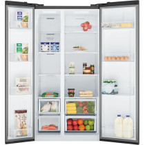 Electrolux 700L Gross (624L Net) Side By Side 2 Door Premium Refrigerator With Nutrifresh Inverter Compressor, European Standard Side By Side Fridge With LED Display, ESE6600B-B
