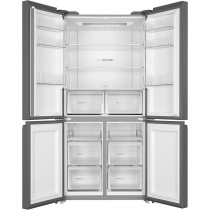 Haier Side by Side French Door 4 Doors Refrigerator Fridge Sorted Storage Natural Freshness Humidity Zone (HCS) Twin Inverter Technology My Zone Gross Capacity 700L Black, Model HRF-700BG