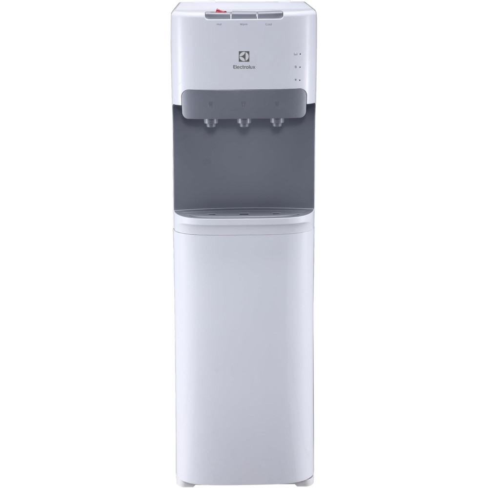 Electrolux Bottom Loading Water Dispenser, Hot Cold And Ambient Temperature, European Quality Floor Standing Water Cooler With LED Indicator, Child Safety Lock, Best For Home/Office, White, EDBMFDXWG