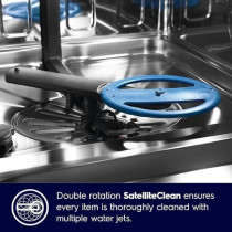 Electrolux 15 Place Settings Freestanding Dishwasher With 8 Programs, Inverter Motor, Fully Automatic With Satellite Clean Technology, Sensor Control, Low Noise Level, ESZ89300SX Silver