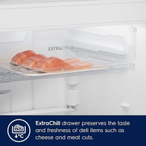 Electrolux Top Mount Refrigerator 341L Net Capacity, Ai Autosense 2 Door Top Freezer Fridge, Low Energy Consumption With Inverter Compressor, No Frost Fridge With Low Noise And Deodorizer, ETM3400L-S