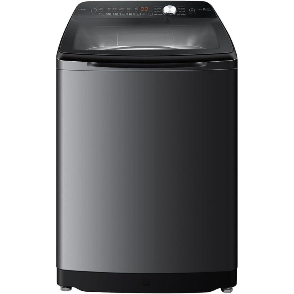Haier 12Kg Top Load Washing Machine Free Standing Dd Motor Hand Wash Free Closing Door Rear Control With Knob Pillow Drum Color Jade Silver, HWM120-B1678S8