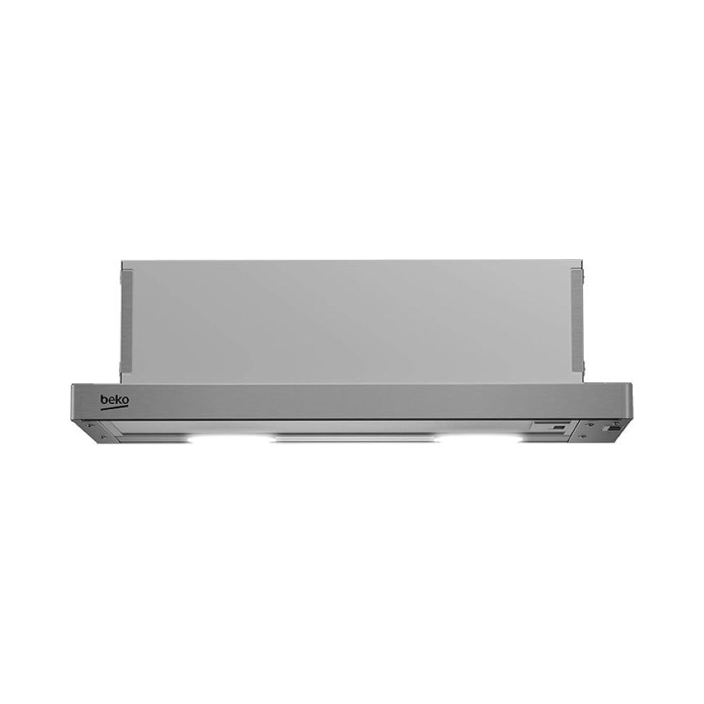 Beko 60Cm Telescopic Chimney Hood, Maximum Ventilation Capacity - 420 M3/H, Easy To Clean Dishwasher-Safe Filters, Metal Casette Filter, LED Illumination, Mechanical Switch Control, CTB 6250 XH