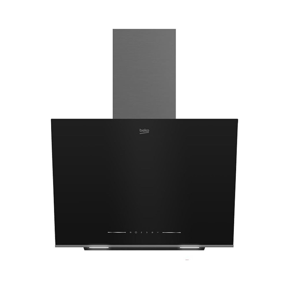 Beko 60Cm Inclined Chimney Hood, Intensive Ventilation Capacity -710 M3/H, Filter-Cleaning Reminder, Air Cleaning Mode, Easy To Clean Dishwasher-Safe Filters, Touch Control, Stainless Steel, BHCA66741BBHS