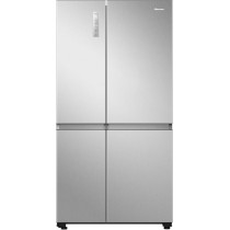 Hisense 869 Liters Side By Side Refrigerator With Wifi Connectivity, Inverter Compressor, No Frost Technology, Precision Electronic Control, Silver, RS3N668SAI3