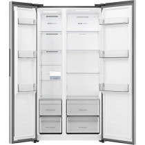 Hisense 670 Liter Refrigerator Side By Side A+ Energy Efficiency, Silver, RS3P725NAI