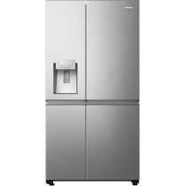 Hisense Side By Side Refrigerator With Wifi Connectivity, Water And Ice Dispenser, Metal Tech Cooling, Ice Crusher, No Frost, Inverter Compressor, RS5P819SASEO